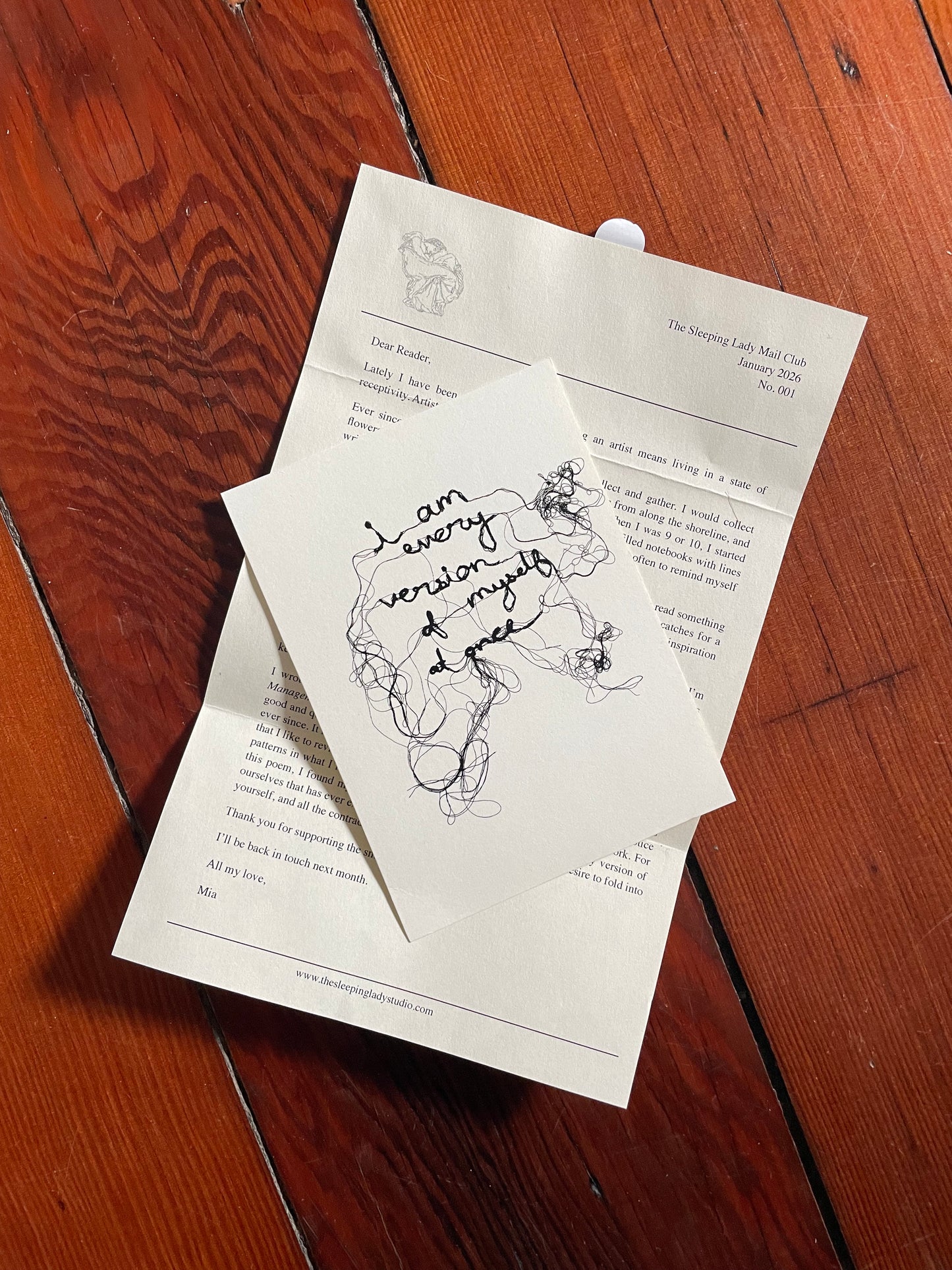 The Sleeping Lady: A Poetry Mail Club