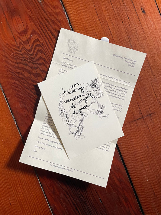 The Sleeping Lady: A Poetry Mail Club